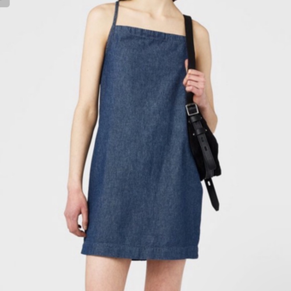 NEW Rag & Bone Denim Tie Back Cotton Dress